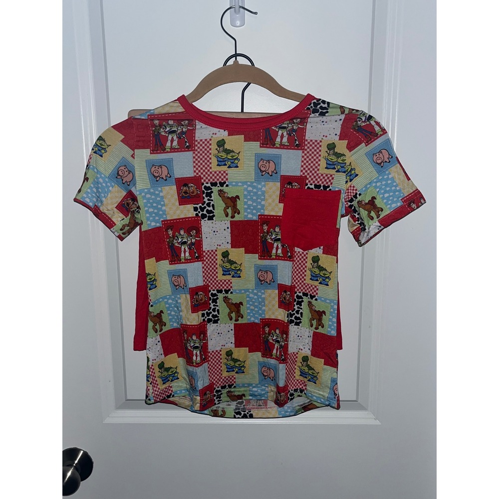 Bamboo‎ Buddies Toy Story Pajama Set Girls Size 9 Bamboo Spandex Sleepwear